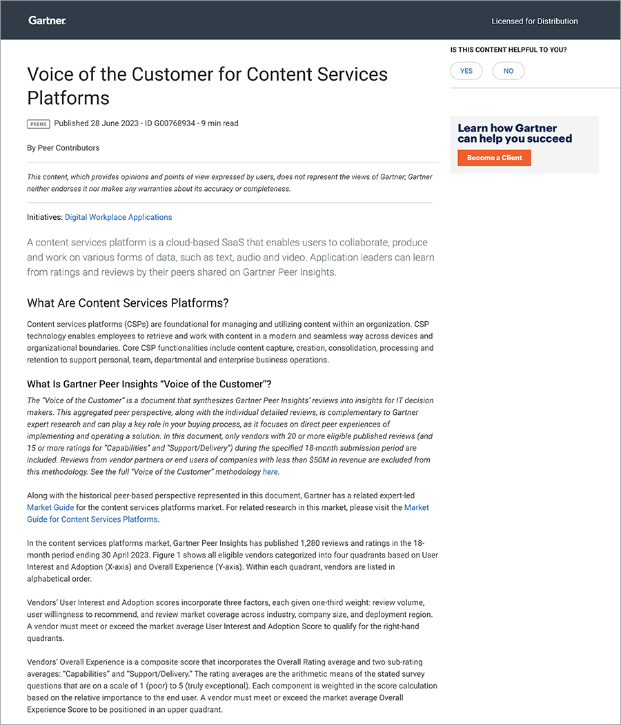 Voice of the Customer Report Thumbnail