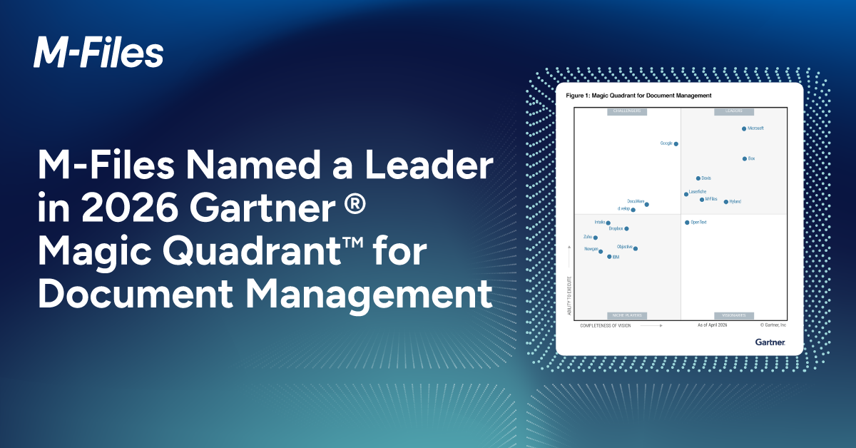 2026 Gartner Magic Quadrant for Document Management
